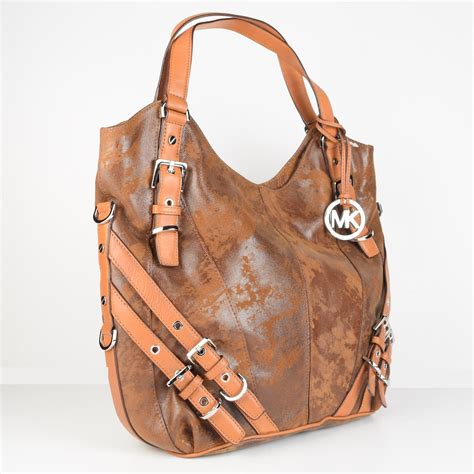 leather purse michael kors|michael kors distressed leather handbags.